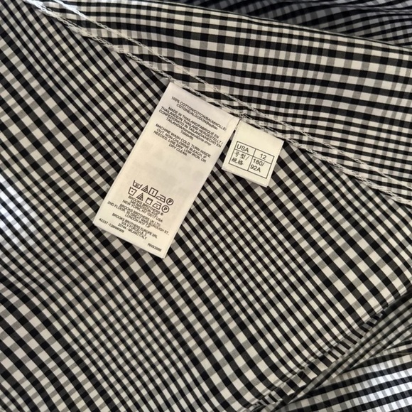 Brooks Brothers Black/White Plaid Button Front Shirt Dress
 size 12 - Picture 10 of 12